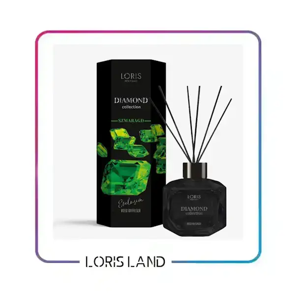 خوشبو کننده هوا لوریس ادکلنی ۱۱۰ میل مدل دیاموند رایحه زمرد
