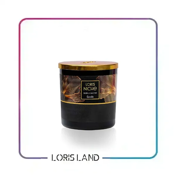 شمع طاقچه چرم گلدار نیش برند لوریس