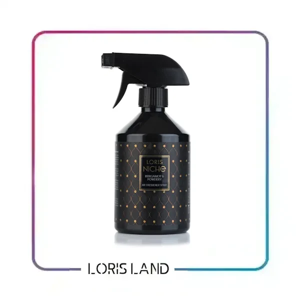 اسپری خوشبو کننده لوریس رایحه پودر و نت های ترنج Bergamot & Powdery