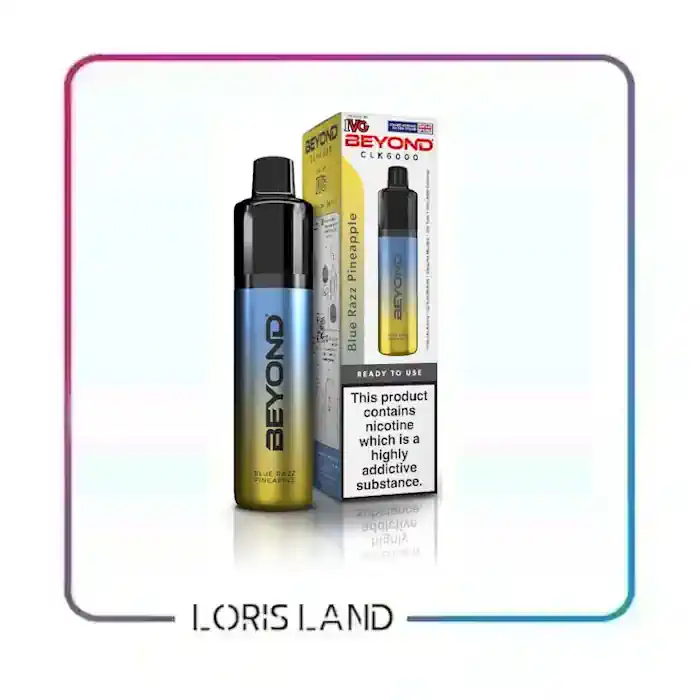 پاد یکبار مصرف آی وی جی سری بیوند 6 هزار پاف طعم تمشک آبی آناناس IVG-Beyond
