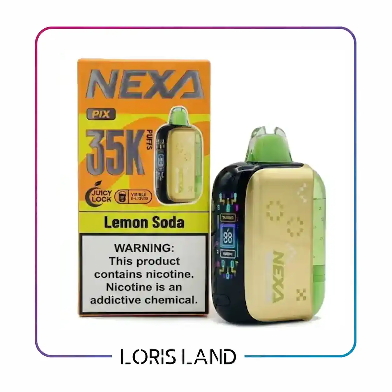 پاد یکبار مصرف نکسا طعم لیمو سودا 35 هزار پاف nexa disposable pod 35000 puff