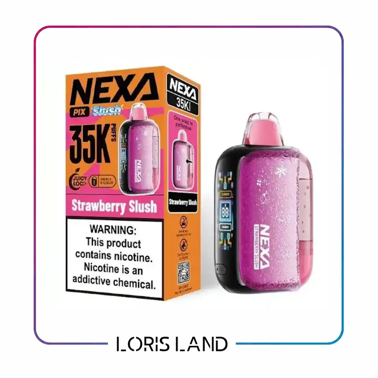 پاد یکبار مصرف نکسا طعم بستنی توت فرنگی 35 هزار پاف nexa disposable pod 35000 puff