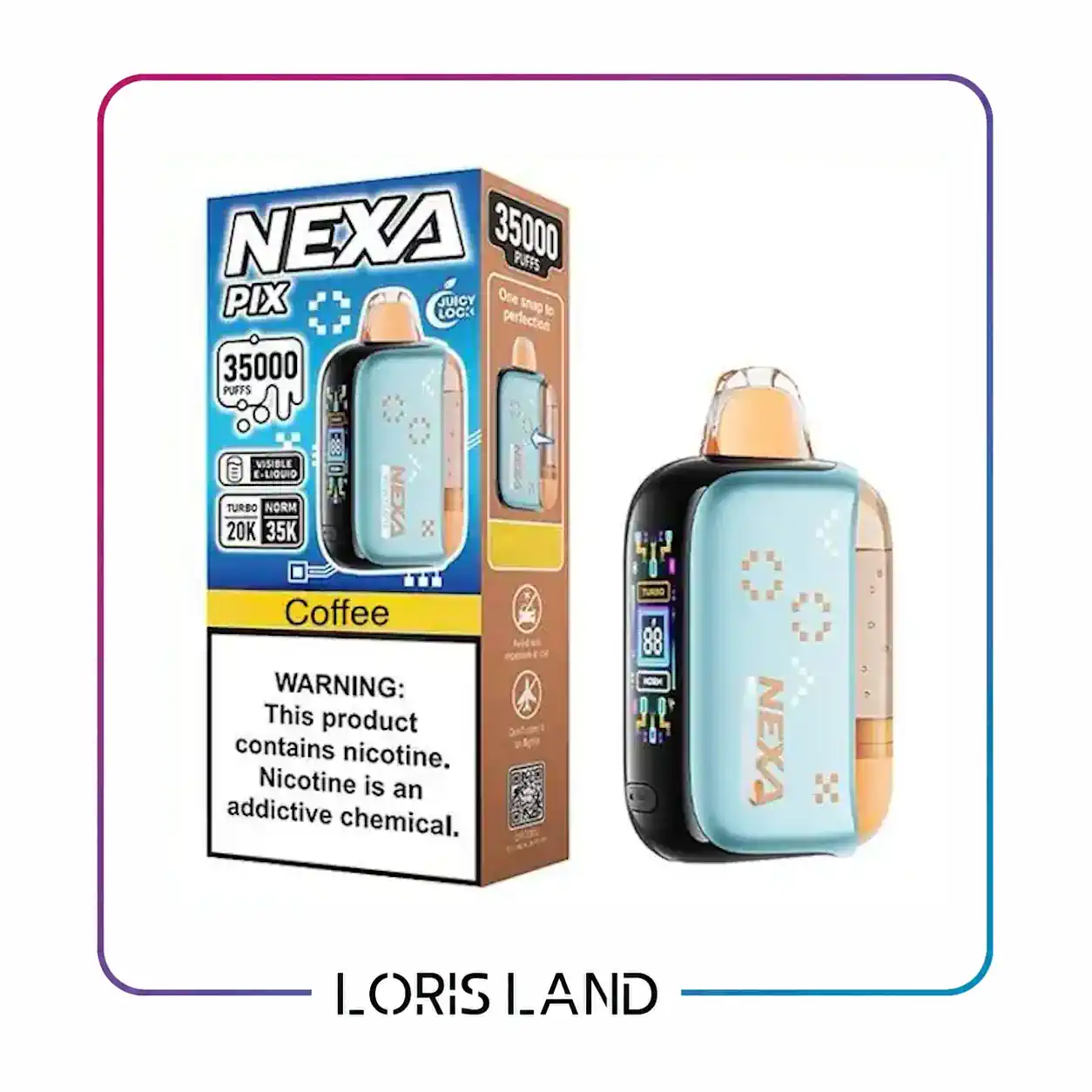 پاد یکبار مصرف نکسا طعم قهوه 35 هزار پاف nexa disposable pod 35000 puff