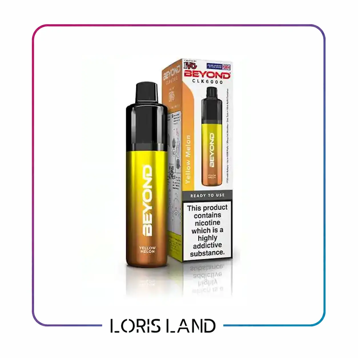پاد یکبار مصرف  آی وی جی سری بیوند 6 هزار پاف طعم طالبی IVG-Beyond