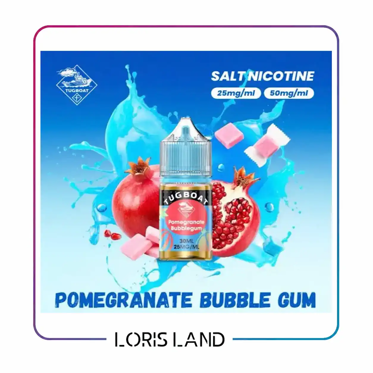 سالت تاگبوت طعم آدامس انار tugboat salt